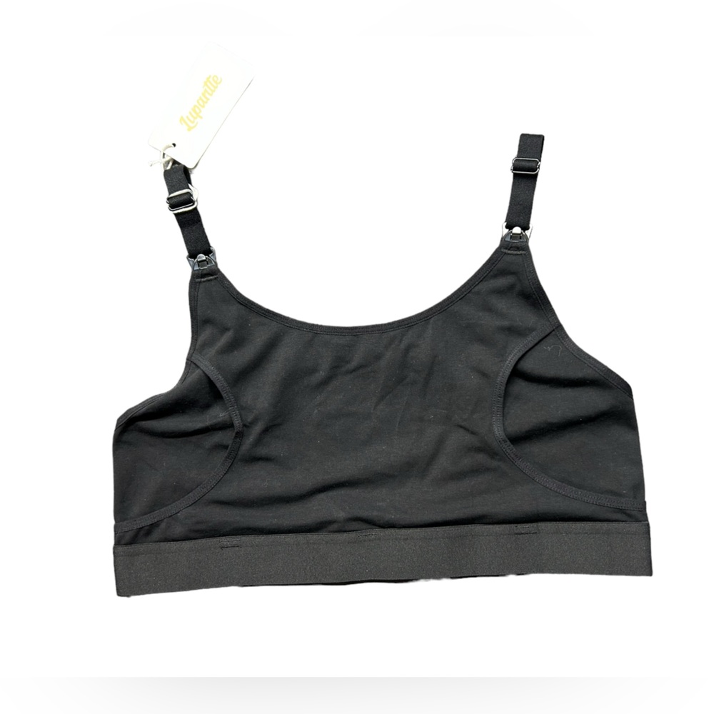 LUPANTTE women’s black convertible maternity bra size large NWT